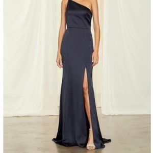 Amsale French Blue Kaia Bridesmaid Dress